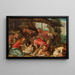 L'Adoration of the Shepherds - After Jacopo Da Ponte Bassano — framed artwork on a wall