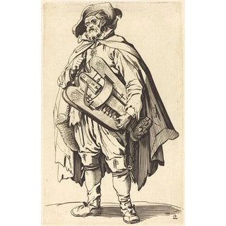 The Hurdy-Gurdy Player - After Jacques Callot — artwork view