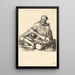 Reproduction of the painting The Sick - After Jacques Callot