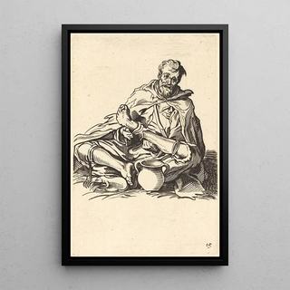Reproduction of the painting The Sick - After Jacques Callot