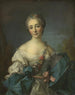 Portrait painting of a young woman - After Jean-Marc Nattier — artwork view