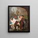 Adoration of the Shepherds - After Johanna Evangelista Holzer — framed artwork on a wall