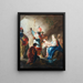 L'Adoration des Mages - After Johanna Evangelista Holzer — framed artwork on a wall