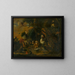 Each bird sings as it is beaked - After Melchior de Hondecoeter — framed artwork on a wall