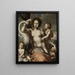 Leda and the Swan - After Vincent Sellaer — framed artwork on a wall