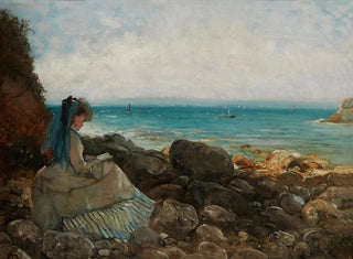 At the seaside - Agapit Stevens — artwork view