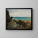 At the seaside - Agapit Stevens — framed artwork on a wall