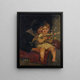 The little darling of grandmother - Agathe Rstel — framed artwork on a wall