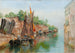 Scene of a Venetian canal, sketch - Agnes Brjesson — artwork view