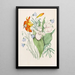 Reproduction of the painting Orange Wild Lily Campanula Canadian Venus's Shoe Stunning - Agnes Fitzgibbon