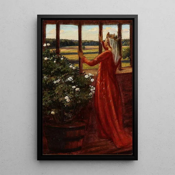 Isolde - Agnes Slott-Møller — framed artwork on a wall