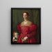 A young woman and her little boy - Agnolo Bronzino — framed artwork on a wall