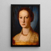 Costanza Da Sommaia - Agnolo Bronzino — framed artwork on a wall