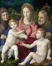 Sainte Famille avec sainte Anne et l'enfant saint Jean - Agnolo Bronzino — artwork view