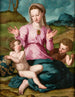 The Virgin and Child with Saint John the Baptist - Agnolo Bronzino — artwork view