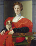 Portrait of a Lady in Red Francesca Salviati - Agnolo Bronzino — artwork view