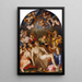 The Descent from the Cross - Agnolo Bronzino — framed artwork on a wall