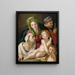 La Sainte Famille - Agnolo Bronzino — framed artwork on a wall
