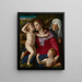 Virgin and Child with Saint Elizabeth and Saint John the Baptist - Agnolo Bronzino — framed artwork on a wall
