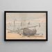 Scene on Brighton Beach - Agostino Aglio — framed artwork on a wall