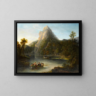 The eagle's nest of Killarney - Agostino Aglio — framed artwork on a wall