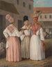 a Caribbean bridesmaid and two other free women of color - Agostino Brunias — artwork view