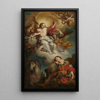Reproduction of the painting L'Appel de Saint Martin - Agostino Ugolini
