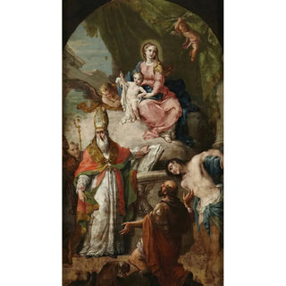 the Virgin and Child with Saints - Agostino Ugolini — artwork view