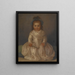 Portrait of a Little Girl - Agustín Esteve y Marqués — framed artwork on a wall