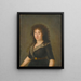 Portrait of the Second Countess of Castroterreo - Agustín Esteve y Marqués — framed artwork on a wall