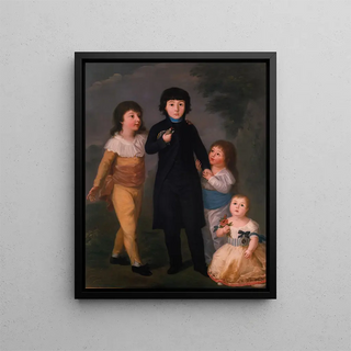 The Children - Agustín Esteve y Marqués — framed artwork on a wall