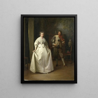 La Danse - Aimé Gabriel Adolphe Bourgoin — framed artwork on a wall