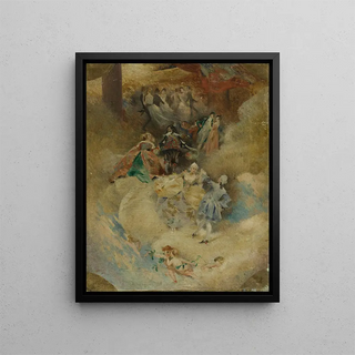 La Peinture à travers les âges: La Danse à travers les âges - Aim Morot — framed artwork on a wall