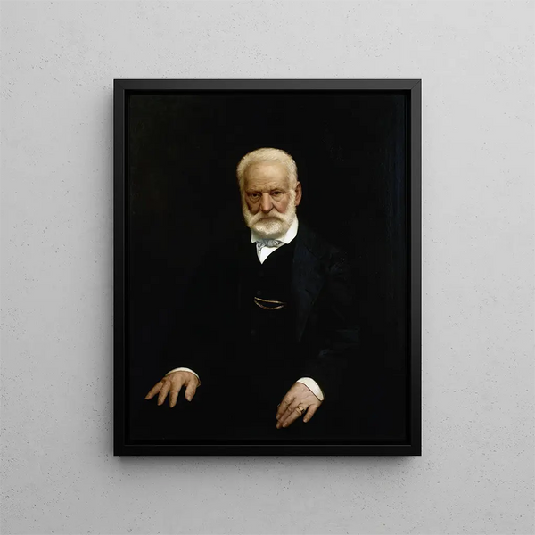 Portrait of Victor Hugo - Aimé Morot — framed artwork on a wall