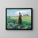 The Lettuce Garden - Aimé Perret — framed artwork on a wall