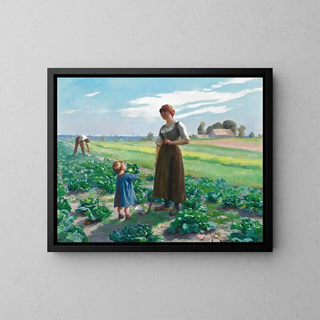 The Lettuce Garden - Aimé Perret — framed artwork on a wall