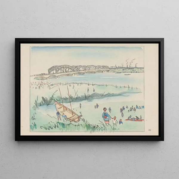 Centre de loisirs Juso - Akamatsu Rinsaku — framed artwork on a wall