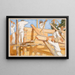 a sturdy log cabin - Akseli Gallen-Kallela — framed artwork on a wall
