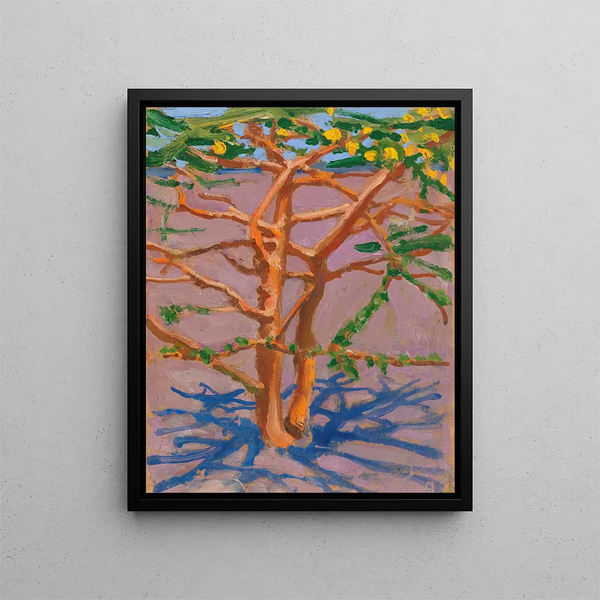 Acacia in the savannah - Akseli Gallen-Kallela — framed artwork on a wall