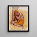 an African at rest 1909 - Akseli Gallen-Kallela — framed artwork on a wall