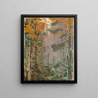 Autumn Landscape - Akseli Gallen-Kallela — framed artwork on a wall