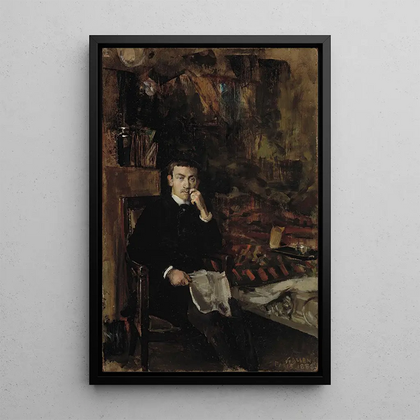 Reproduction of the painting Bohme Portrait of the Norwegian Artist C A Dörnberger - Akseli Gallen-Kallela