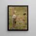Boy with a Crow - Akseli Gallen-Kallela — framed artwork on a wall