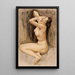 Despair Study for The by The River of Tuonela Mausoleum Juslius - Akseli Gallen-Kallela — framed artwork on a wall