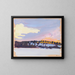 Evening Landscape - Akseli Gallen-Kallela — framed artwork on a wall