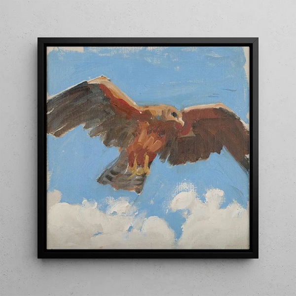 Falcon - Akseli Gallen-Kallela — framed artwork on a wall