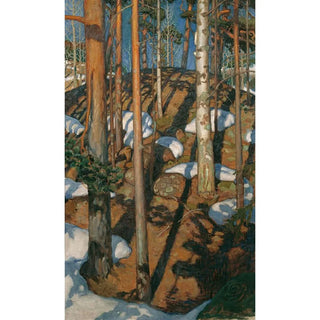 Spring Painting - Akseli Gallen-Kallela — framed artwork on a wall