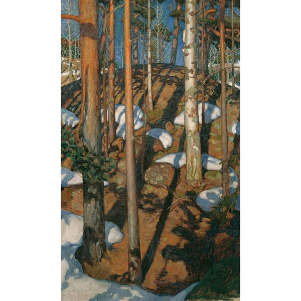 Spring Painting - Akseli Gallen-Kallela — framed artwork on a wall