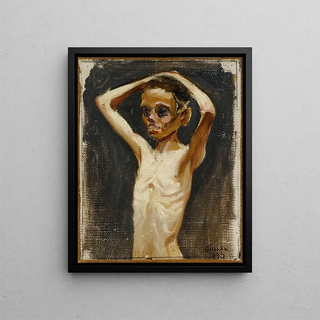 Daughter of Jaskala Croft - Akseli Gallen-Kallela — framed artwork on a wall