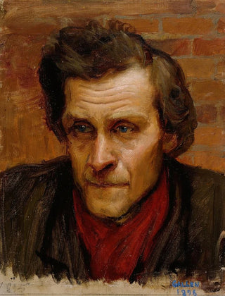 Study of a man's head for the painting At the Edge of the River Tuonela - Akseli Gallen-Kallela — artwork view